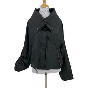 Anatomie Jacket Womens S Small Casey Lightweight Cropped Tab Sleeve Windbreaker